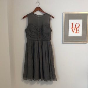 BNWT J. Crew Silk grey dress size 8